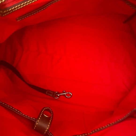 Dooney & Bourke Ostrich Bristol Florentine Leather  with Dooney Charms - Picture 5 of 16